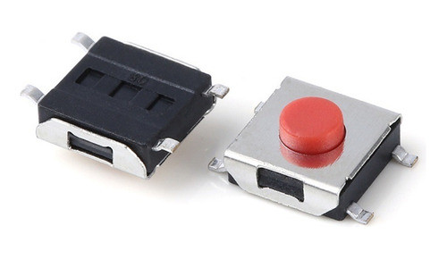 Boton Pulsador Push Button Tact Switch 6.3x6.3x3.1mm Smd X5 1