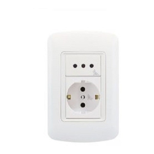 Plaqueta Atenea 1 Schuko 1 Toma Modular Contactoelectricidad 0