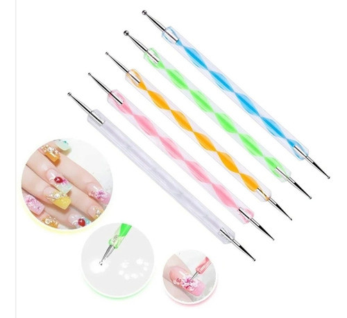 Set De 5 Dotting Para Decoración De Uñas. Mariann Moon 1