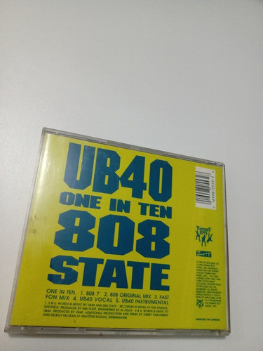 Cd  Ub40 808 State One In Tem Importado Canadá 1