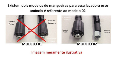 Mangueira 5mtrs. Lavadora Wap Fit 2200 - Conexões M22xm14 Rf 1