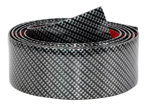 Protector Zocalo Simil Carbono Goma Ptotector Posa Pie X Mtr 0