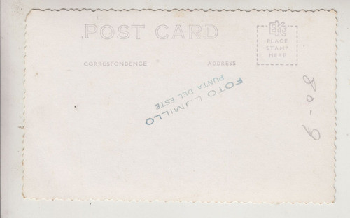Punta Del Este Postal Fotografia Real Rppc Chalet Campomar 1
