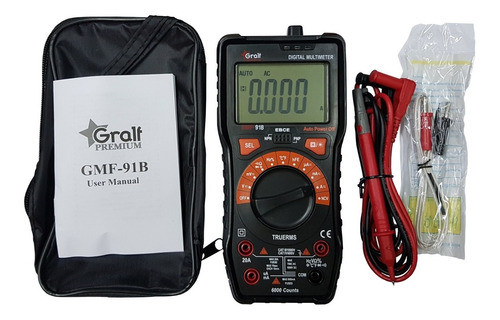 Tester Digital Profesional Autorango True Rms Gralf Gmf-91b 0