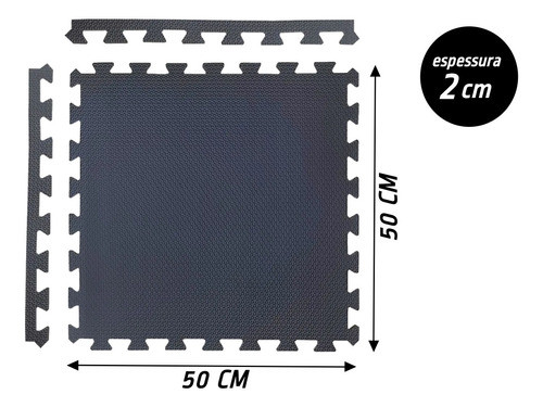 Kit 20 Tapetes Eva Tatame 50x50cm 20mm (2cm) - 5,0m² 1