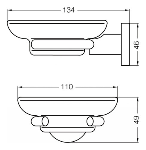 Jabonera 0.14x0.12x0.05 Fv 1