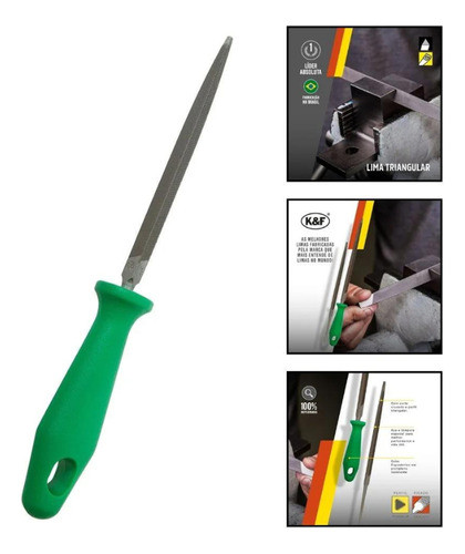 Lima Triangular Murça 6  Com Cabo - 15992bc - K&f 1