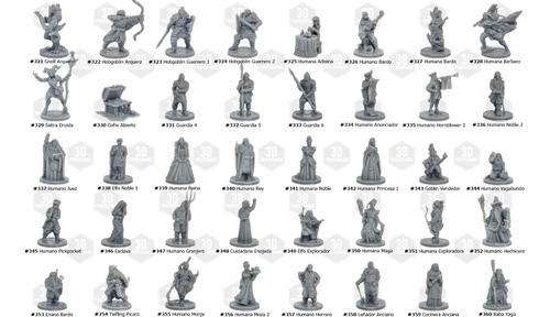 Kit 15 Miniaturas De Rol A Elección (impresion 3d En Resina) 1