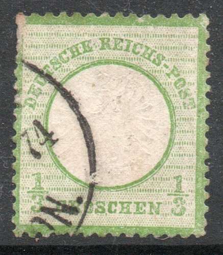 Alemania Antiguo Sello Águila Imperial X 1/3 G. Año 1872 0