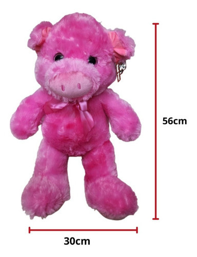 Chancho De Peluche Mediano Cerdito 56cm Ft040004 1