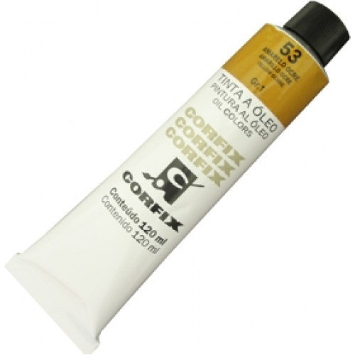 Tinta À Óleo Corfix 120ml - 53 Amarelo Ocre G1 1