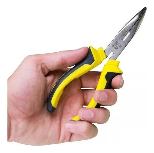 Pinza Punta Curva 6  Linea Profesional Ergo Black Jack B084 0