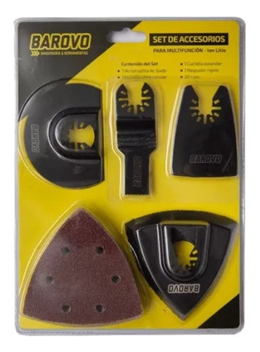 Set De Accesorios Para Multifunción Ion Litio - Barovo 0