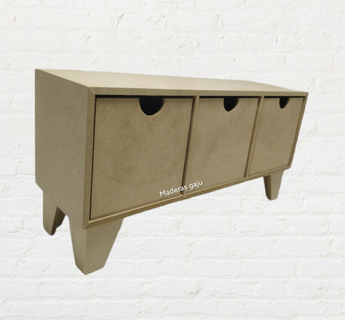 Cajonera Nórdica Organizador Fibrofacil X3 Cajones 8x8x8cm 0