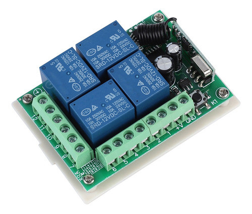 Interruptor De Controle Remoto Sem Fio De 4 Vias 12v Relé Se 1