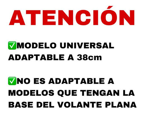 Cubre Volante Universal 38cm Power Compatible Con Corsa 1