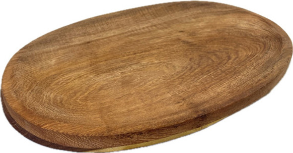 Plato De Madera Ovalado, Cavado Anti Desborde 0
