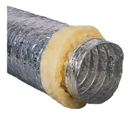 Conducto Flexible Aluminio Aislado 8 Pulgadas 7.6m 203mm 0