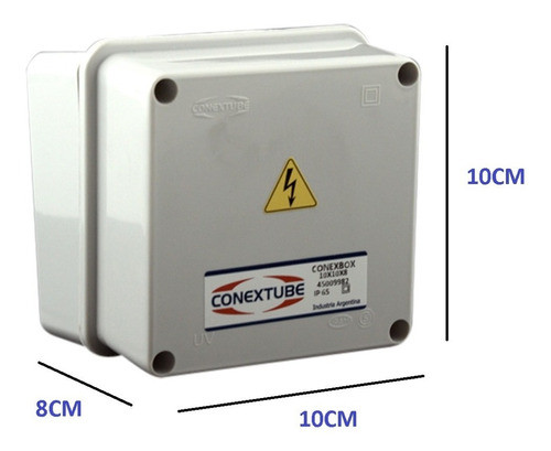 Caja De Paso Derivacion  Plastica Estanca Ip65 100x100x80mm 1