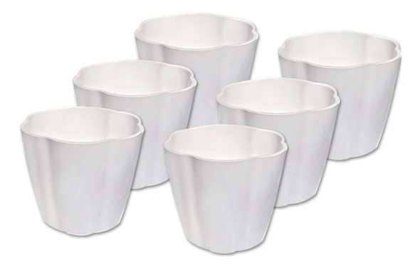 Macetas Pequeñas De Melamina Pack X 6 Unidades  9x8cm 0