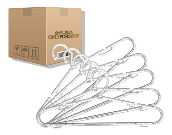 Cabide Acrílico Cavado Fixo 50 Cm Extra Grosso - 50 Unidades 0