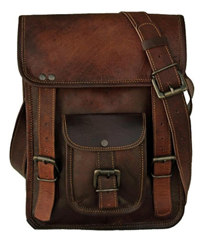 Ls 9x11 Pulgadas Cuero Vintage Cross Body Messenger Courier 1