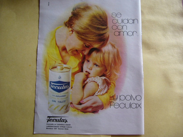 Talco Feculax / Publicidad Del Año 1973 0