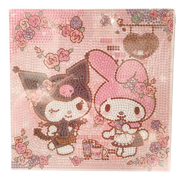 Kit De Pintura Strass Colores Kuromi Mymelody Sanrio - 2 0 Kit De Pintura Strass Colores Kuromi Mymelody Sanrio - 2 0