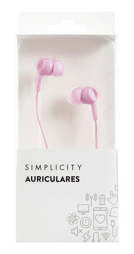 Auriculares Simplicity Simples Rosa 0