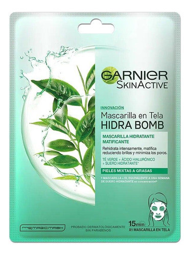 Mascara Garnier Skinactive Hydra Bomb Té Verde 0