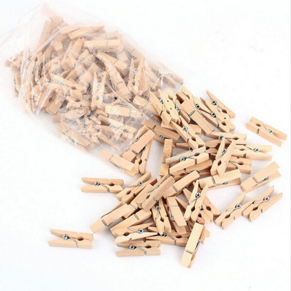 Mini Broches De Madera. Color Natural. 25 Mm. X 50 Unidades 0 Mini Broches De Madera. Color Natural. 25 Mm. X 50 Unidades 0