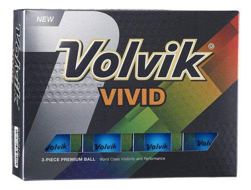 Bolas De Golf Volvik Vivid 1-dozen Blanco 0