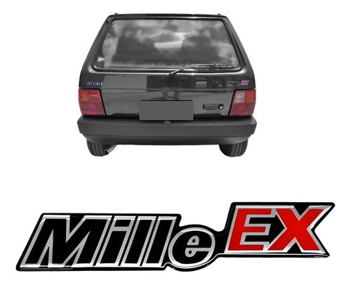 Emblema Adesivo Nome Mille Ex Resinado 0