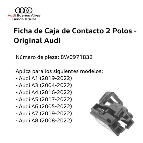 Ficha De Caja De Contacto 2 Polos Audi A1 2019 Al 2021 1