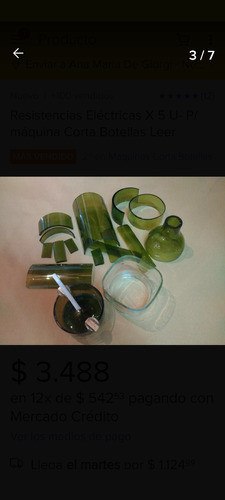 Cortadora De Botellas De Vidrio.++ 2 Resistencias De Regalo 1