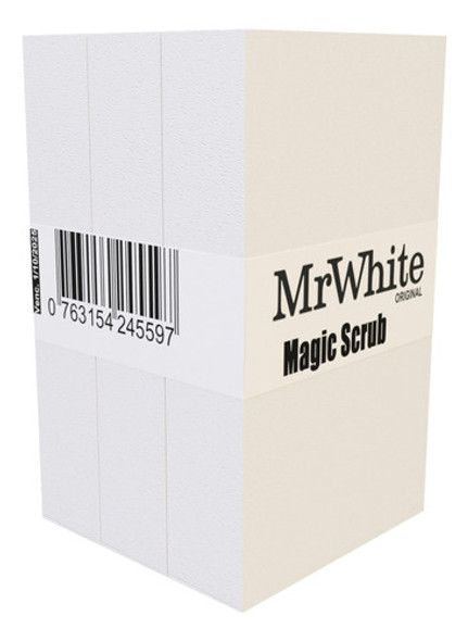 3 Esponja Magica Quitamanchas Mr White Original Magic Scrub 0