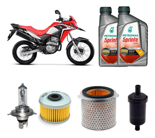 Service Filtros Y Aceite Honda Xre 300 Sprinta F500 15w50 0