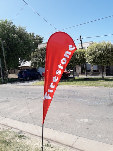 Fly Banner Gota 2unid Diseño, Estructura Y Estaca Incluida. 0