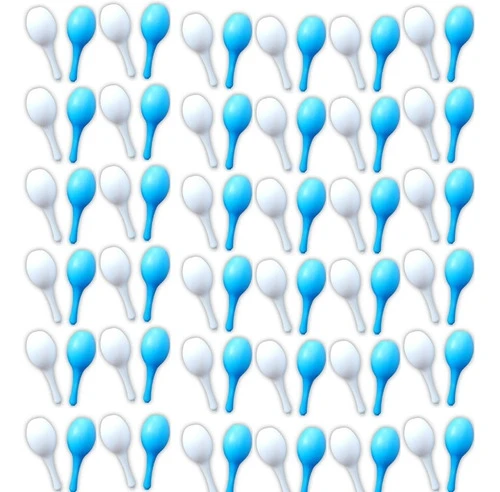 X10 Maracas Argentina Celeste Y Blanca Carioca Carnaval Arg 1