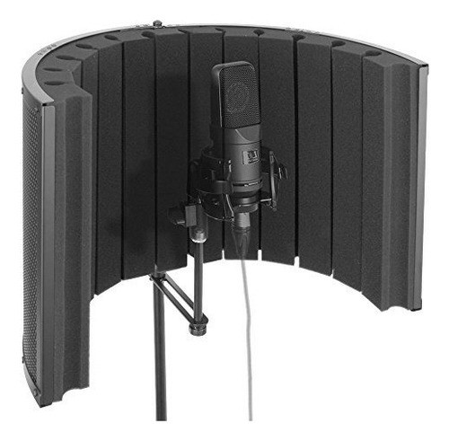 Pyle Mini Portable Vocal Recording Booth Universal Standa 0