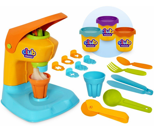 Maquina De Massinha De Modelar Infantil Massa Kit Gelato 0