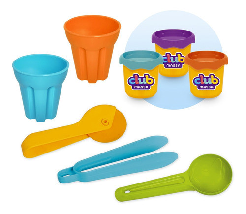 Maquina De Massinha De Modelar Infantil Massa Kit Gelato 1