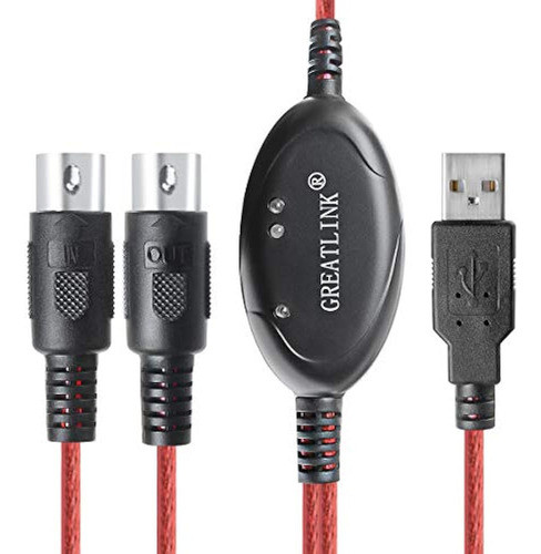 Interfaz Midi De Entrada Y Salida Usb Teclado De Piano Profe 1