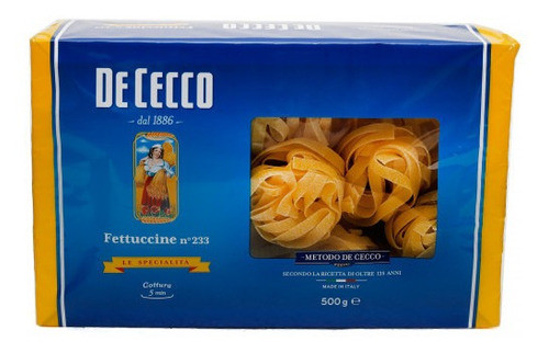 B-macarrão Fettuccine De Cecco -500g 0
