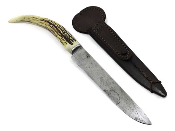 Antiga Faca  Rara Coleção Cabo Cervo - Lâm. 14 Cm. 0