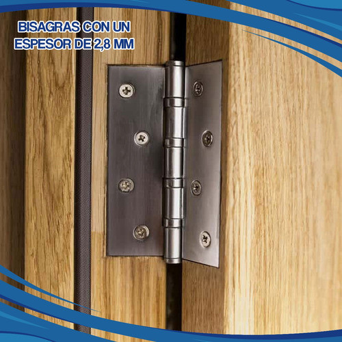 Bisagra Munición Libro 100x100 Mm Acero Inoxidable Puerta 1