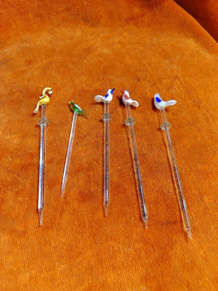 Pinches Para Copetin De Cristal De Murano Forma De Animlaes 0