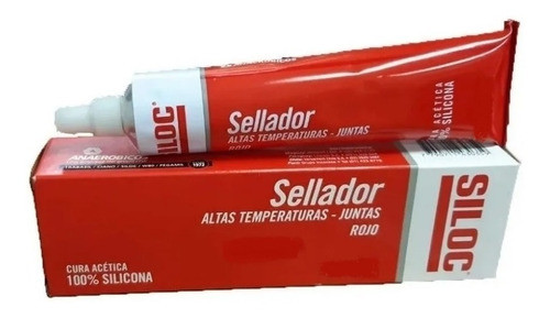 Sellador Forma Junta Silicona Alta Temperatura Siloc 25gr 0