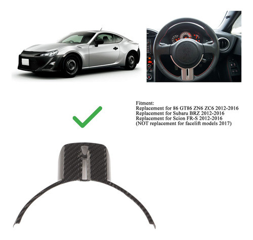 Funda Para Volante De Automovil, Marco Adhesivo De Fibra Par 1