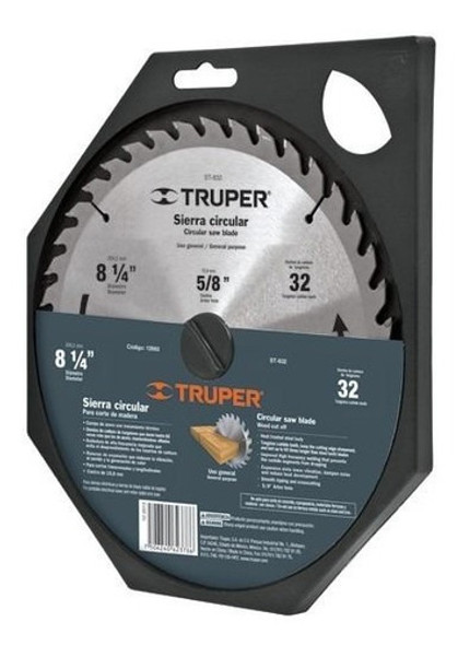 Sierra Circ Widia 8.1/4pLG 40d P/mad Buje 5/8pLG Truper 0